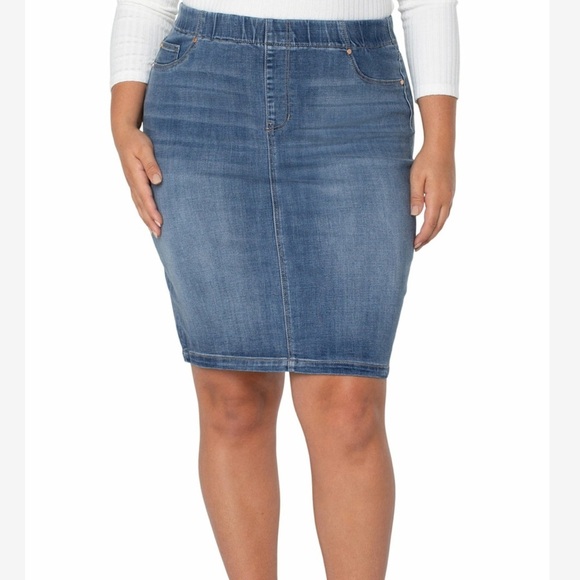 Liverpool Los Angeles Skirts | Chloe Pencil Skirt Sunset Hills | Sz 18W - Picture 13 of 13